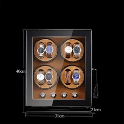 Organizer Display Dustproof Boxs Luxury Upscale Watch Box Winder for Tourbillon Rolxreas Automatic Watchwinder Case Lock 8 Slot