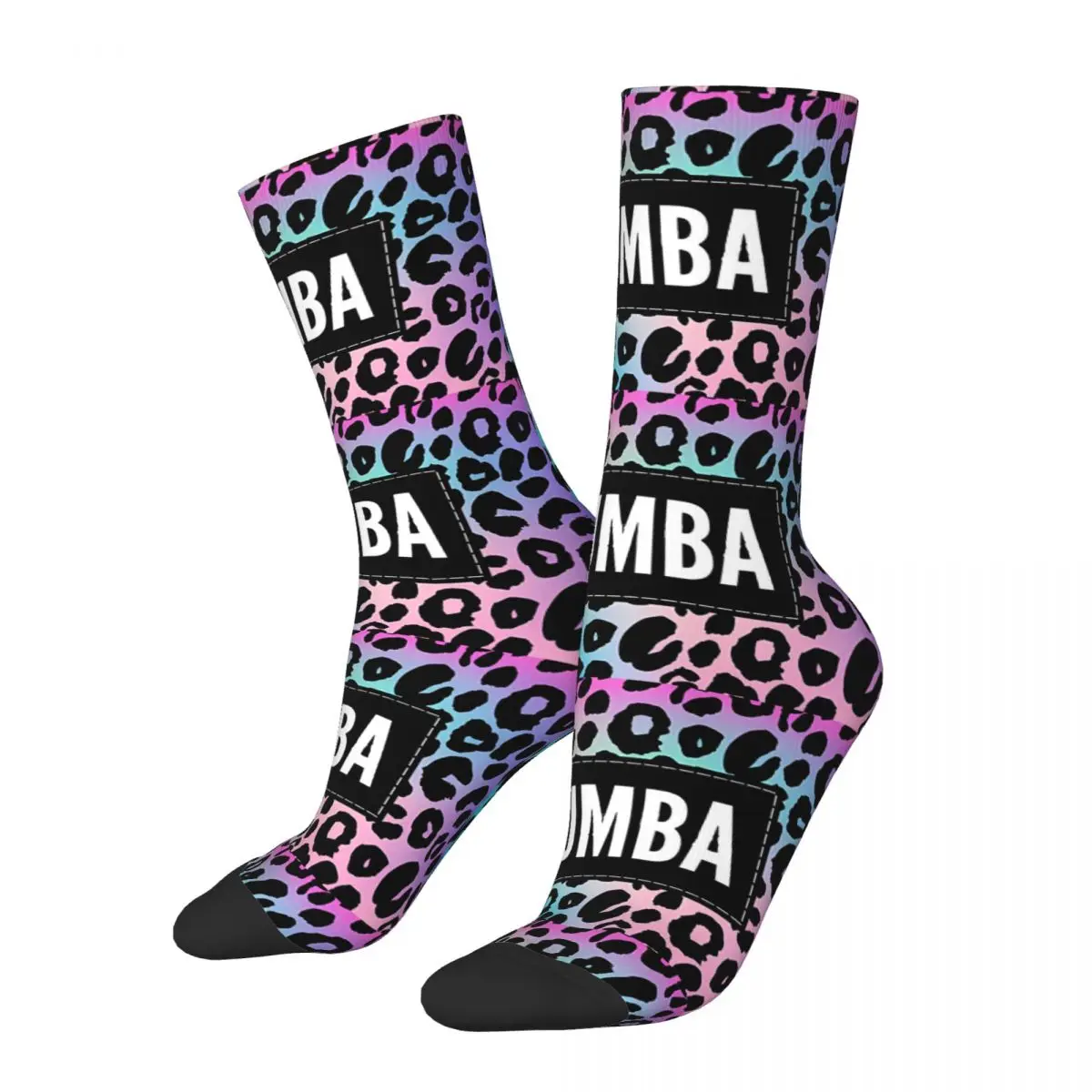 Z-Zumbaed Leopards Calzini Arte astratta Calze moda Inverno Antiscivolo Calzini da uomo unisex Calzini da arrampicata personalizzati morbidi medie