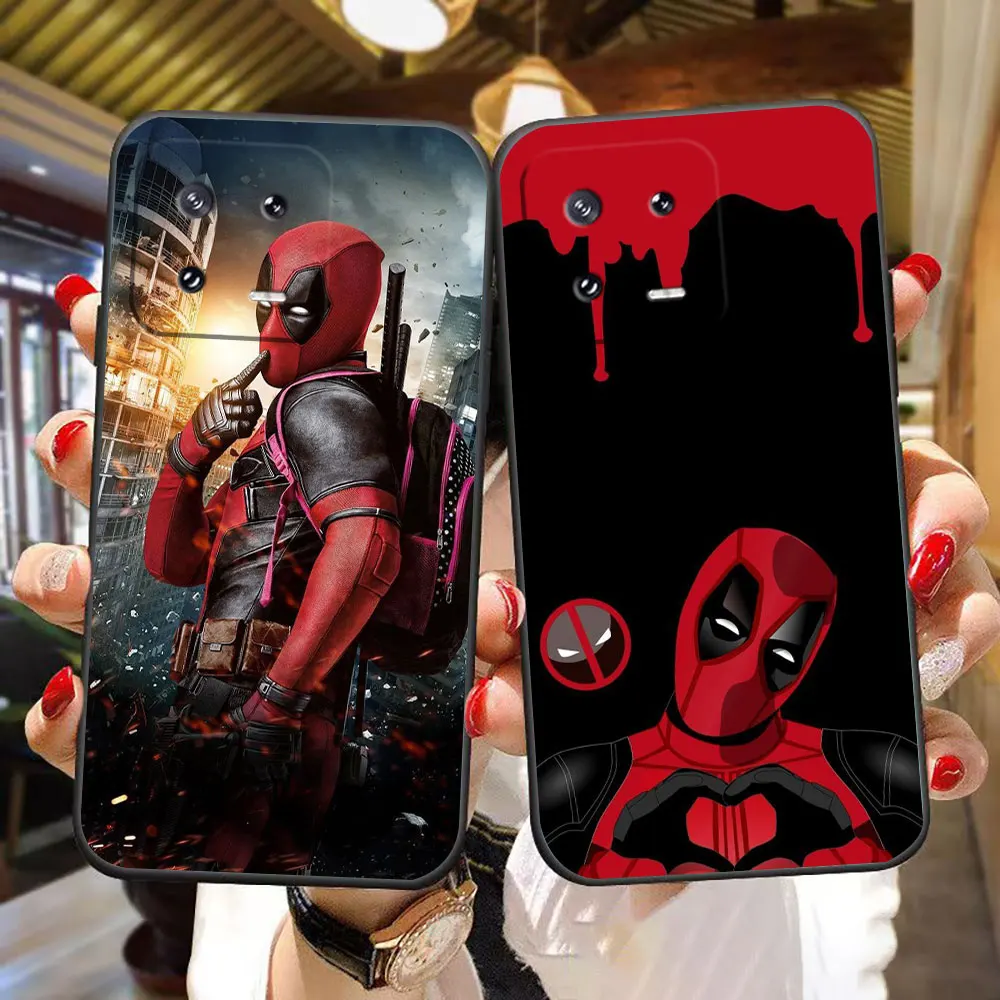 

Funny Marvel Deadpool Phone Case For Xiaomi 11 11T 12 Lite 12T 13 14 14T 15 POCO F5 F6 F7 X3 X5 M4 M5 M6 M7 PRO TPU Case Funda