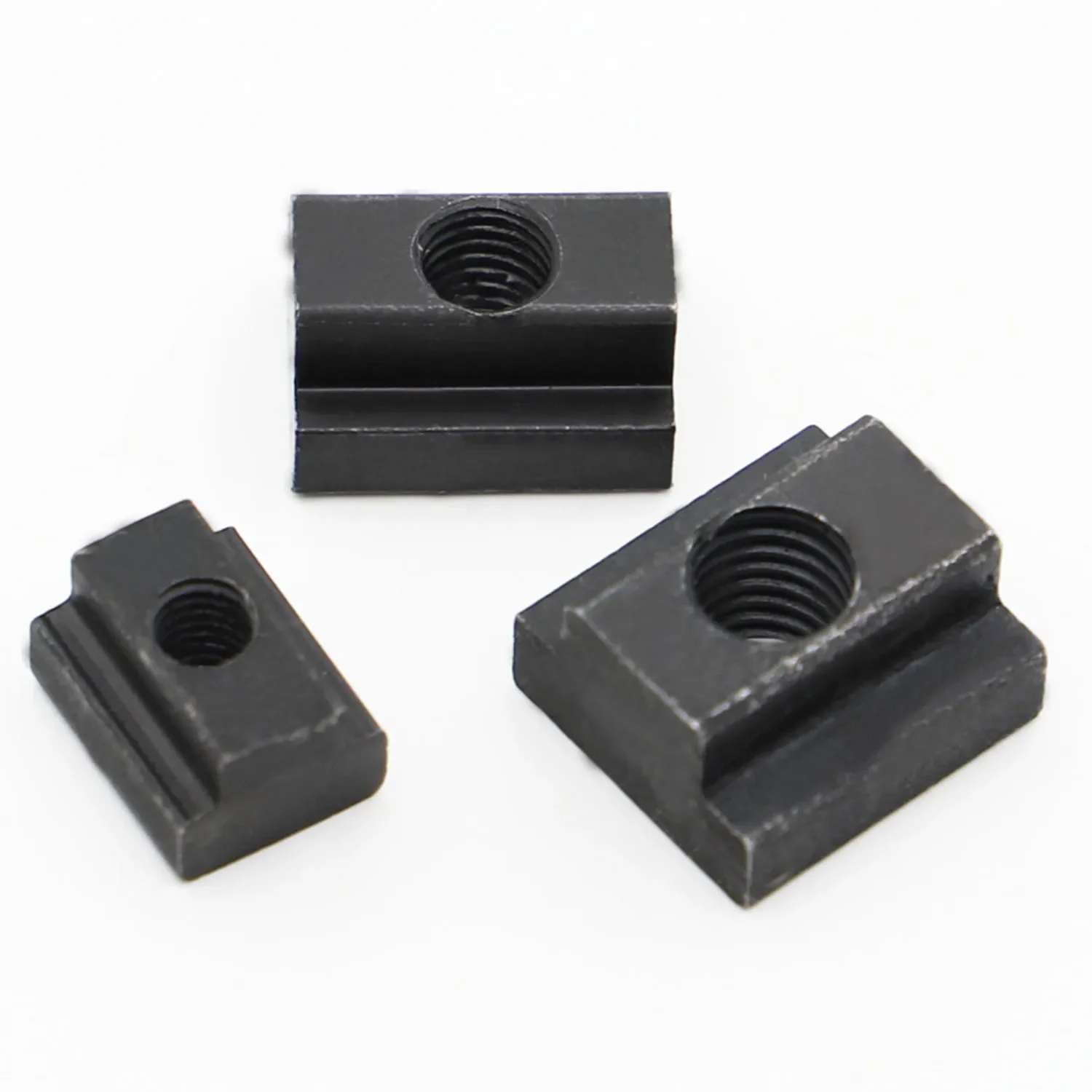 Black Oxide Finished DIN508 Grade 8.8 Carbon Steel Nut Tapped Through Slot T-nuts M6 M8 M10 M12 M14 M16