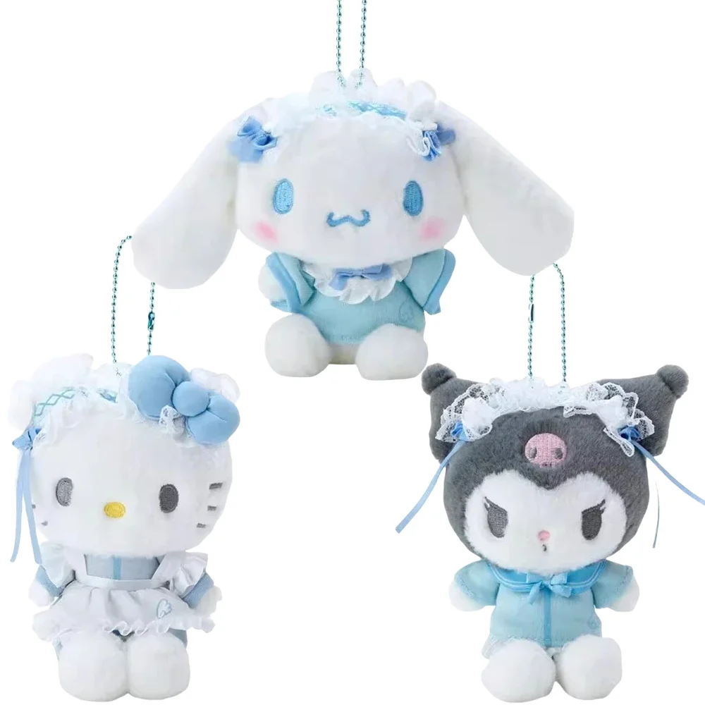 

Аниме Kuromi HelloKittys Cinnamoroll синяя Фантастическая серия плюшевая подвеска Украшение мультфильм милая фотография подарок 12 см