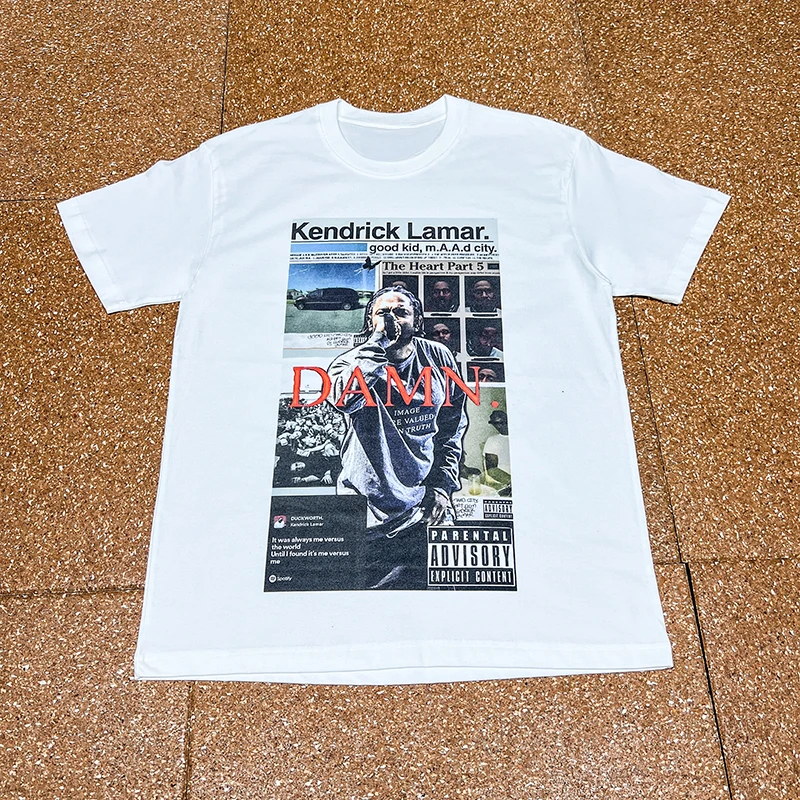 

2025 American Vintage Vintage Short Sleeve T-shirt Hip Hop Rap High Street Tee High Quality Luxury Brand Selling Popular Style