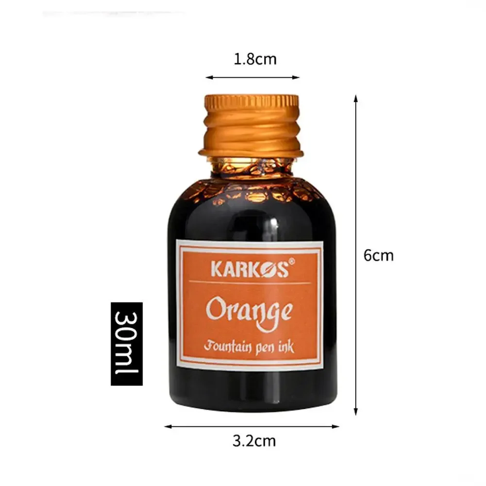 Pena tinta isi ulang tinta pena pulpen warna-warni murni 30ml tinta alat tulis sekolah kualitas tinggi kaligrafi menulis tinta pena