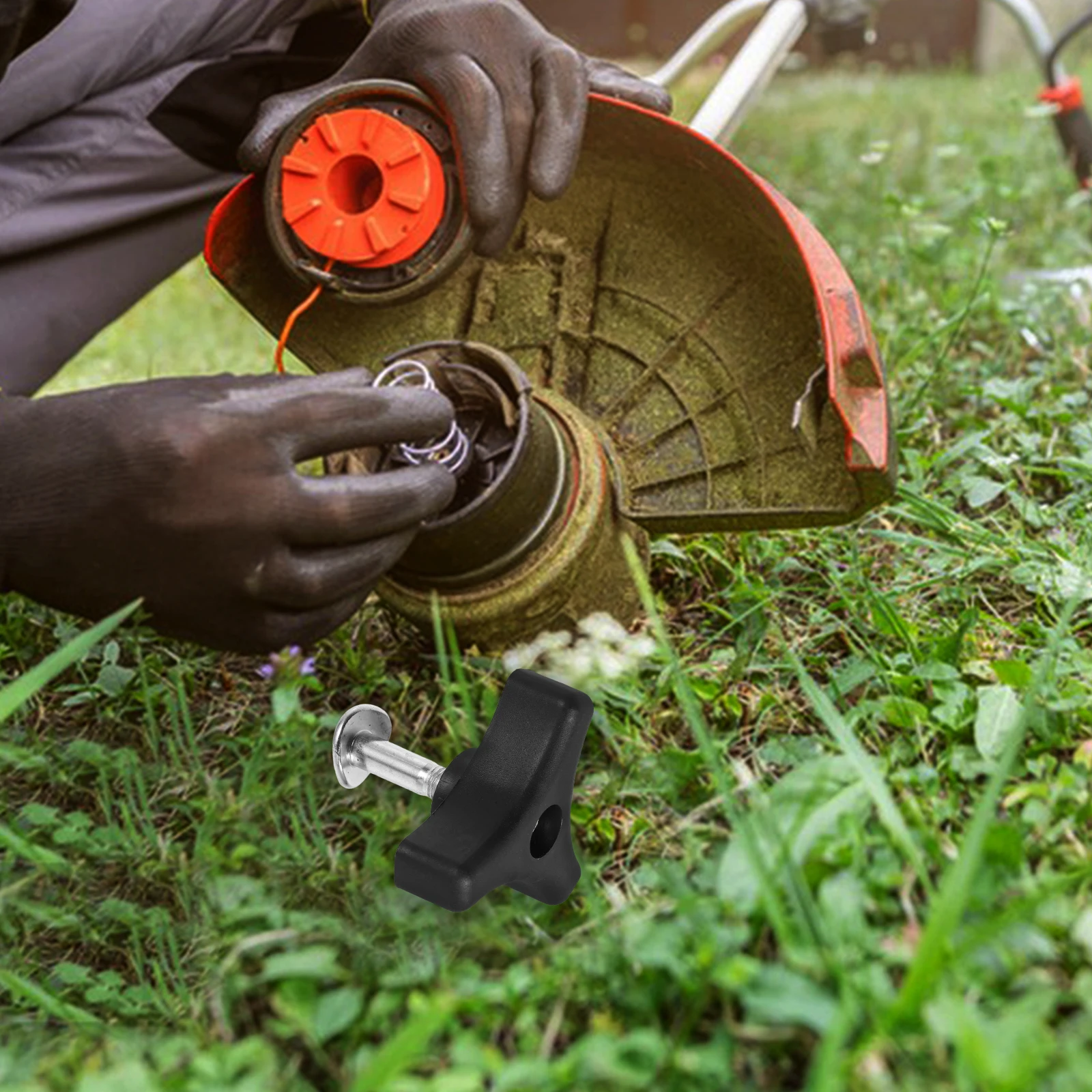 

4 set Lawn Mower Screw Triangular Handle Fastening Bolt Nut For Most Lawn Machine Hardware Replacement Part Accessory