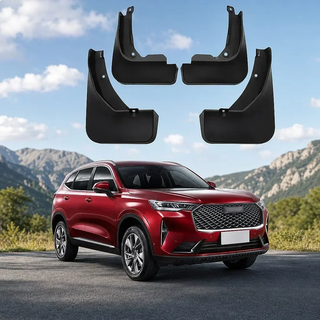 

For Great Wall Haval H6 2021 3rd Gen Car Tire Splash Guard Front Rear Wheel Fender Mudflaps 4pcs