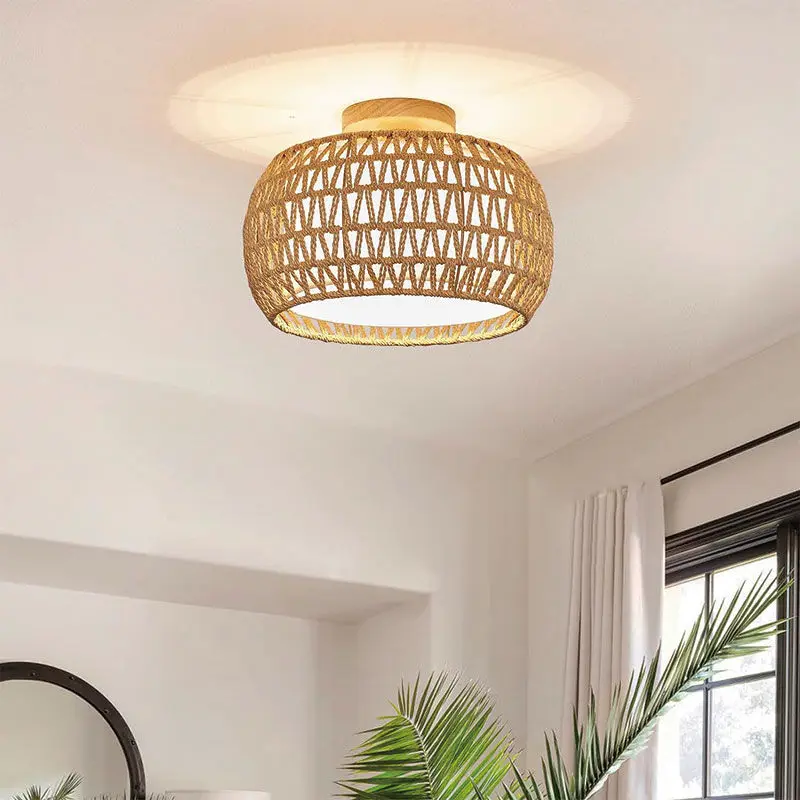 

Japanese Wabi Sabi Retro Ceiling Light Natural Ambient for Hallway Entryway Balcony Home Lighting