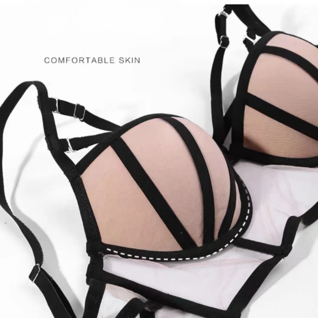 Hot Sexy  Brief Sets Women's Underwear Set Push-up Bra Panty Sets Comfort Brassiere Adjustable Straps Gathered Lingerie Set