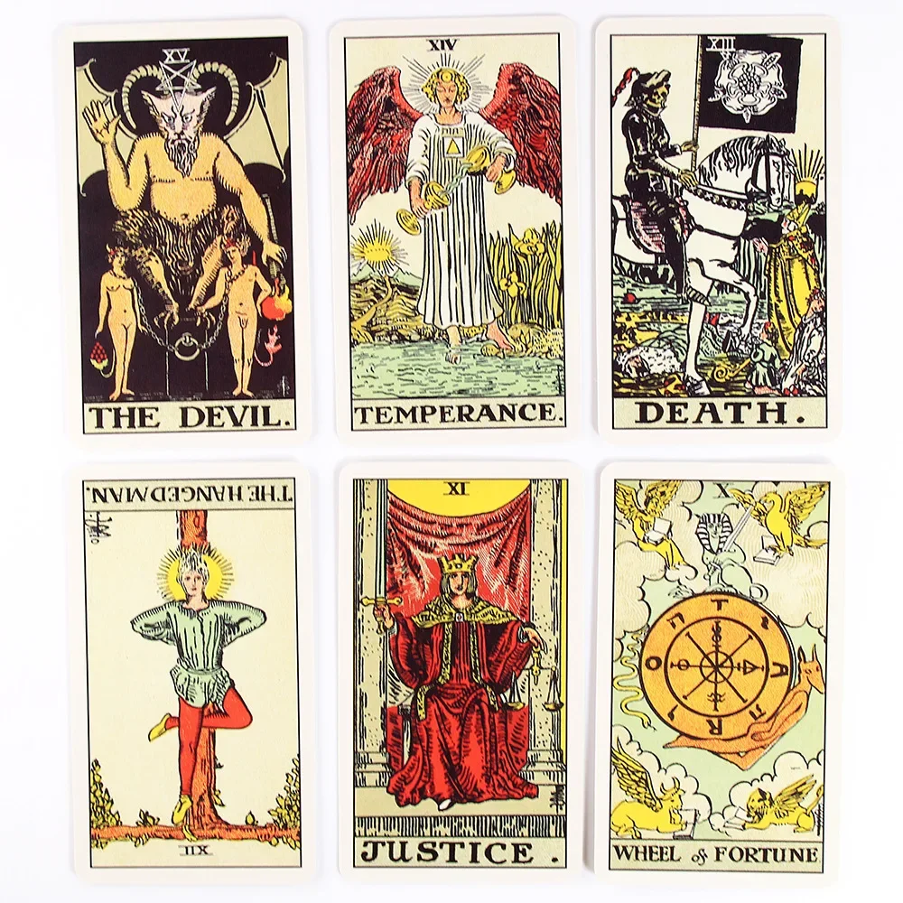 HOT Tarot Original 1909 Deck Cards English Classic 1909 Tarot 78 Card Popular Deck Card Game Board PDF Guidebook