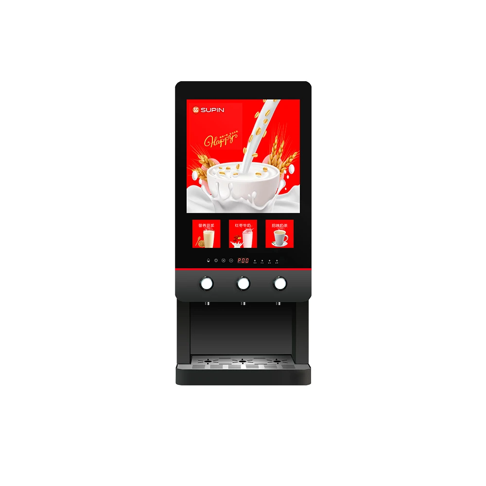 SUPIN D-30SA Commercial Touch Control Fully Automatic Professional 3 Hot Beverage Cold Juice Vending Machine