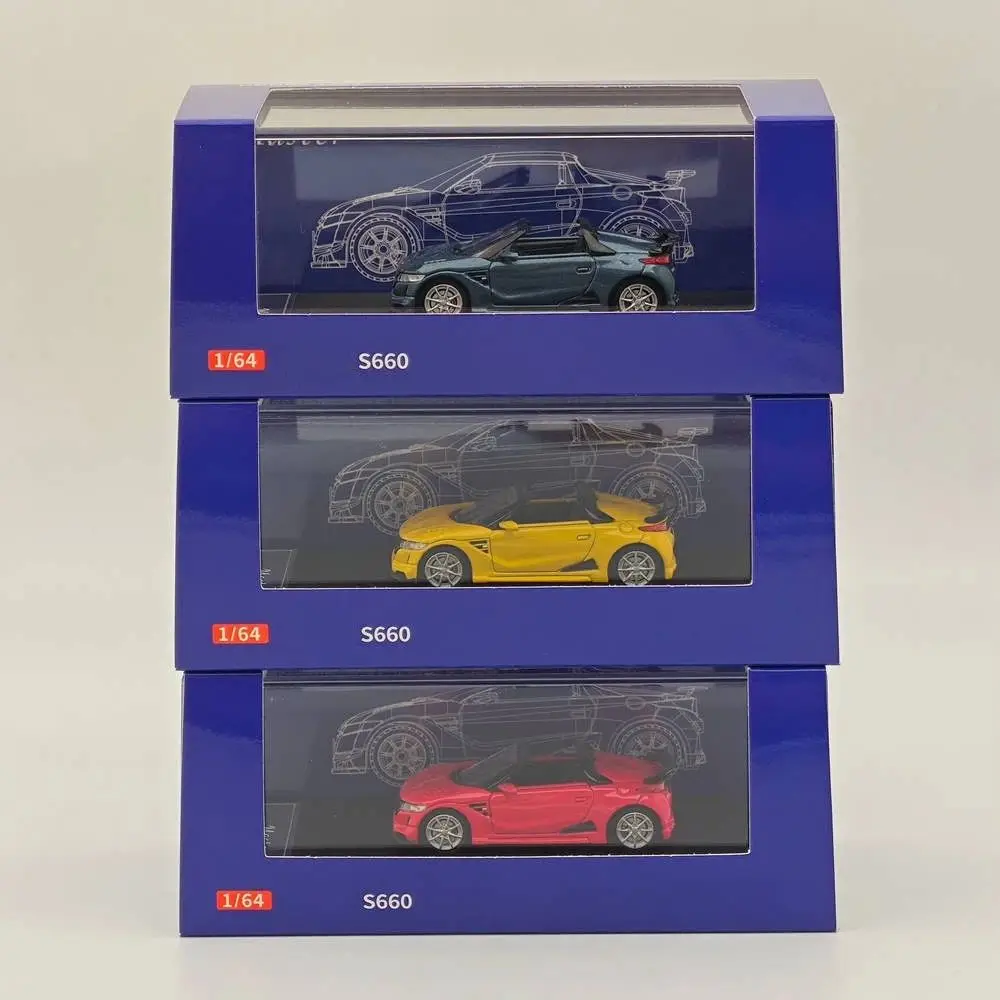 Master 1:64 JDM  S660 Compact Mugen Convertible Roadster Diecast Limited Edition Collectible Model Gifts