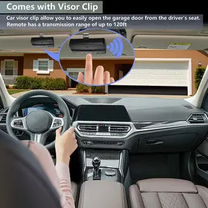 Universal Remote Control for Garage Door, 3-in-1 Remote Control with Clip, 280-868MHz, rolling code transmitter 11 Main Sales Control Electronic Gate - №11