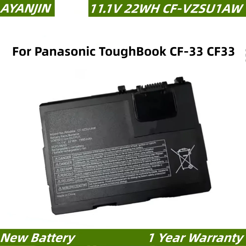 

11,1 В 22 Втч 1990 мАч CF-VZSU1AW CF-VZSU1BW Аккумулятор для ноутбука Panasonic ToughBook CF-33 CF33