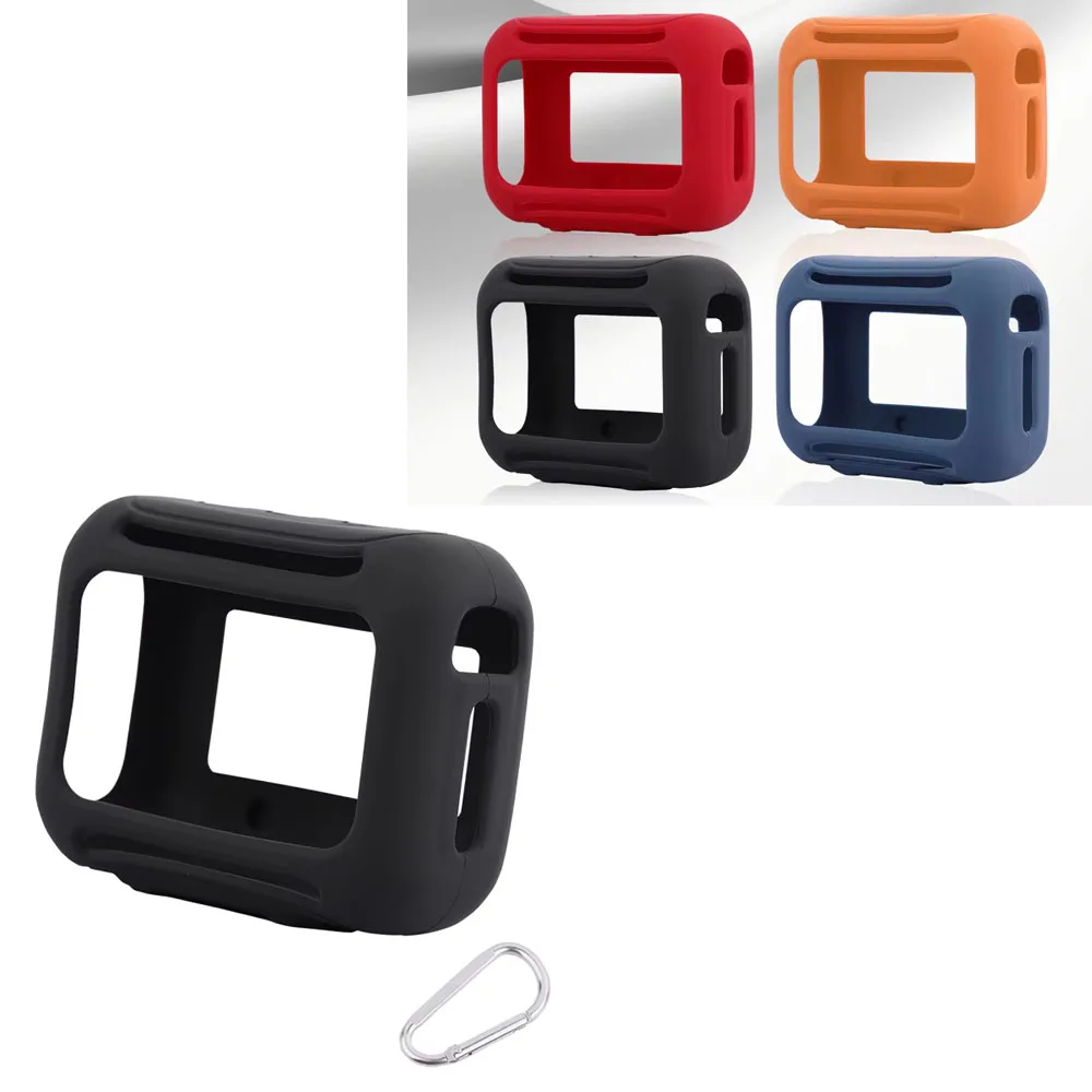 

for JBL Go 5 Silicone Case Shockproof 360° Seamless Fit Ultra Thin Full Body Protective Cover with Hook Black Red Orange Blue
