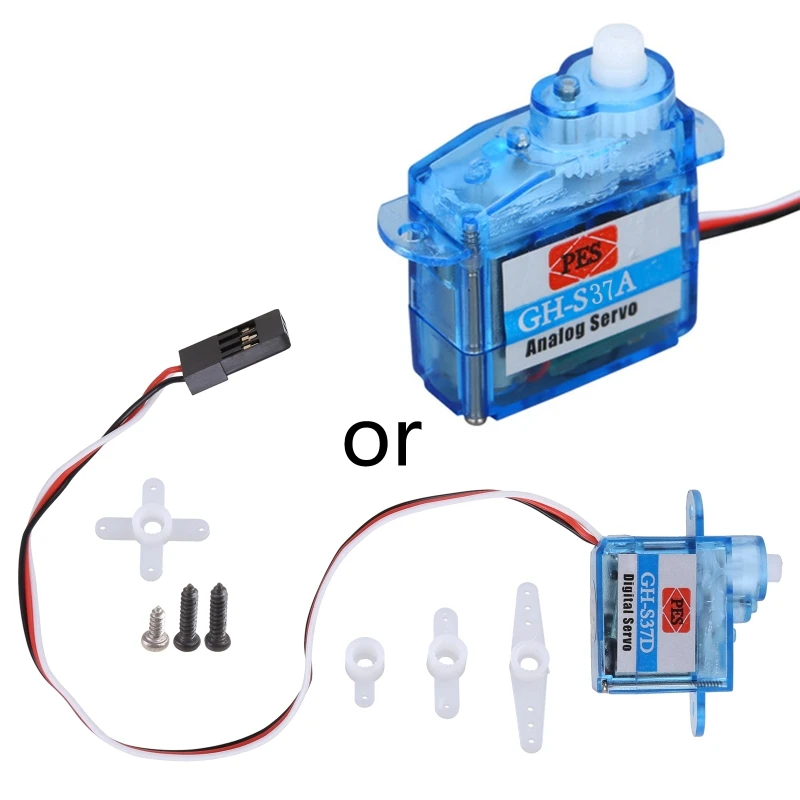 GH-S37A GH-S43A Micro Servo Motor Kit Mini for RC Robot Car Boat Arm Helicopter Airplane Controls Project Accessory