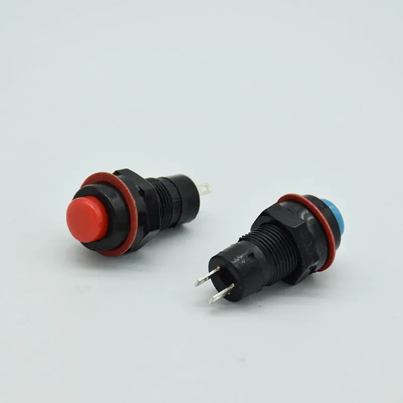 6pcs/lot   10mm  Self Locking / Momentary  Round Push Button Switch reset 6 colors available