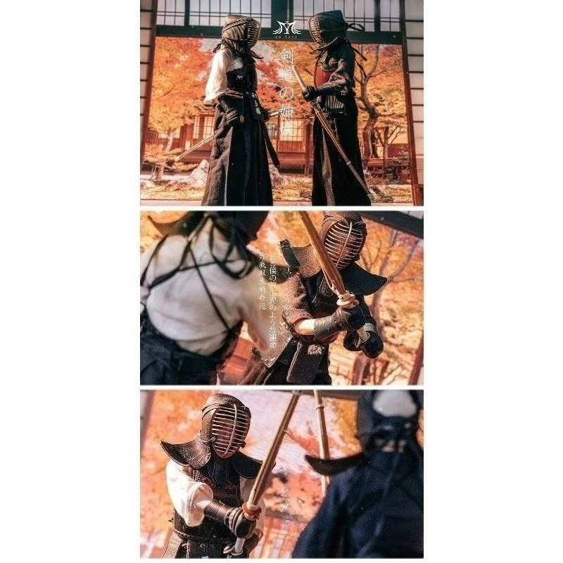 

Pre-sale YMT118 1/6 Scale Female Soldier Kendo Twin Sisters Body Clothes Set Model for 12-inch Action Figures Scene Decor