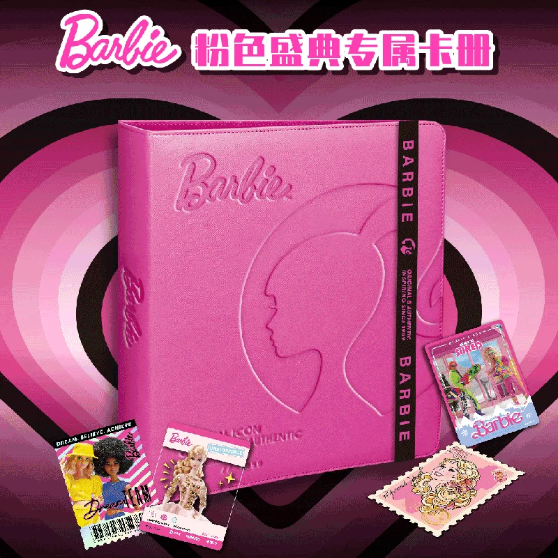 Kawaii Vancard Barbie Collection Cards Cute Cartoon Girl Heart Pink Festival Genuine Cards 30 Gifts for Girls