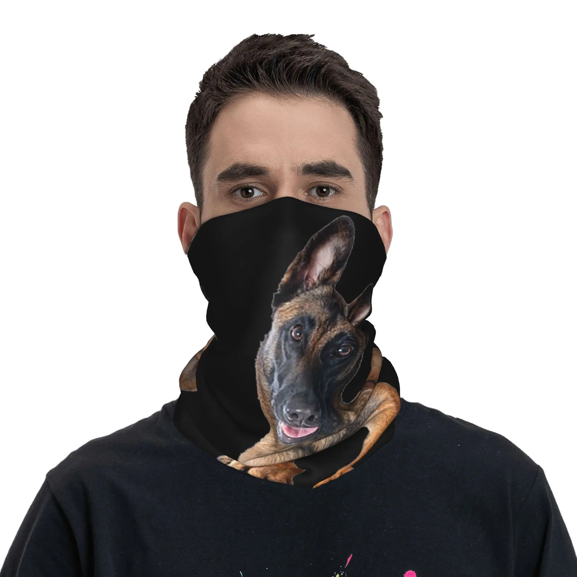 

Бельгийская овчарка Малинус, бандана, гетры с принтом, волшебный шарф, теплая Балаклава для бега для мужчин, женщин, взрослых, моющаяся