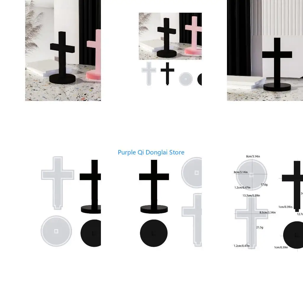 L21E Sturdy Silicone Crosses Mold Versatile Silicone Crosses Mold Suitable For Individualized Gifts And Exhibitions