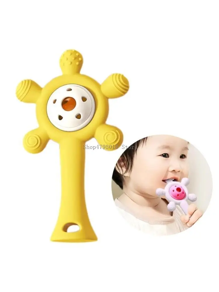

Baby Chewing Toy Newborns Toddlers Teething Rattle Toy Baby Silicone Teether