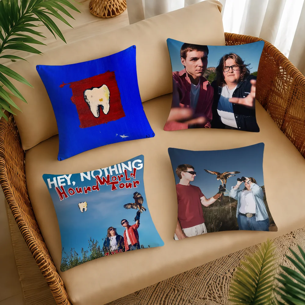 Hey Nothing Hound Cushion Cover Square Decorative Throw Pillow Case Sofa Bed Living Room Anniversary Gifts