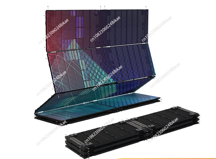 

Светодиодный складной прозрачный экран, легкий и прозрачный, портативный, для хранения, складной, для сцены, выступлений, KTV-баров, светодиодные роллеты