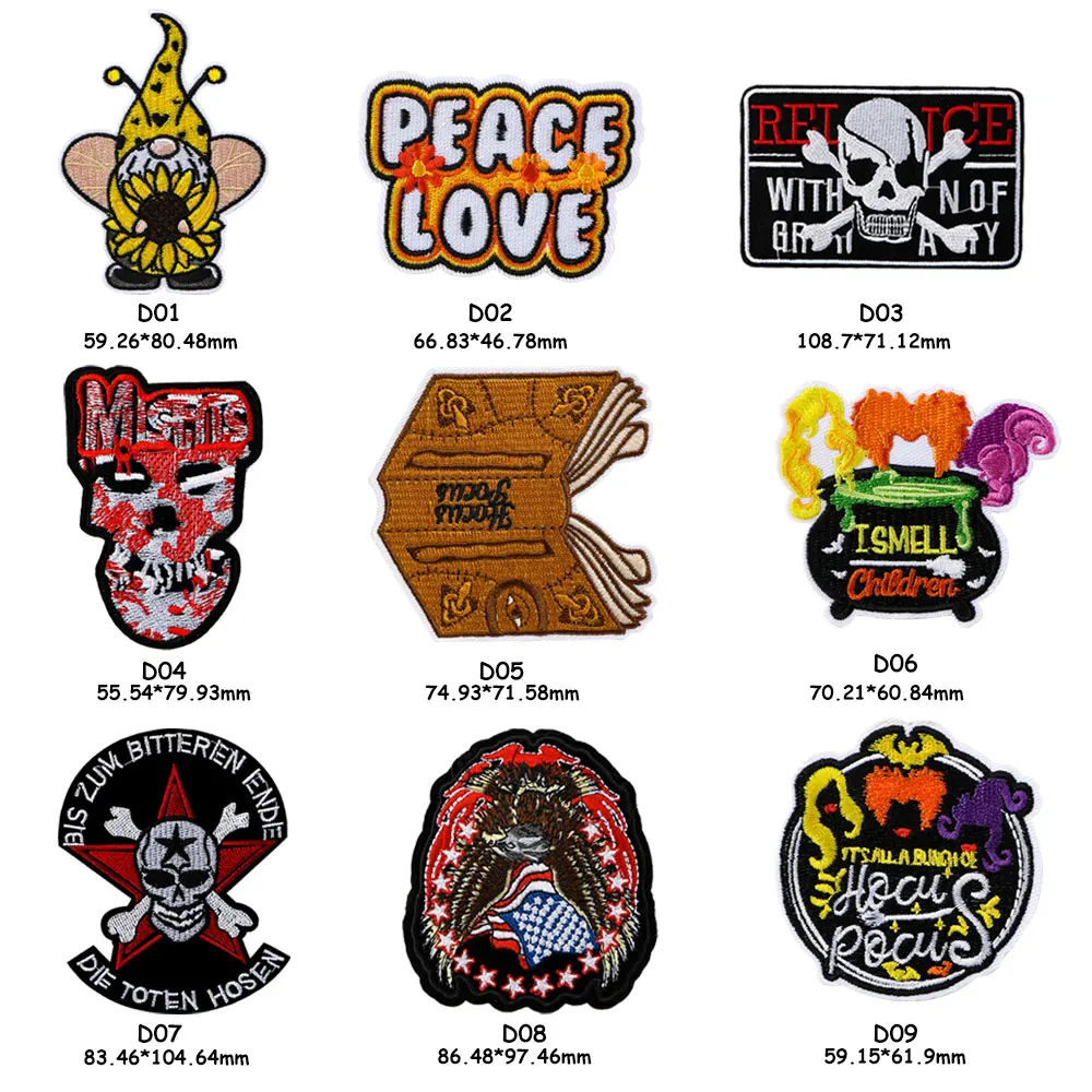 

1Pc Embroidery Patches Iron On Patch For Clothing Adhesive Patches For Clothes Jeans Jacket Backpack Shoe