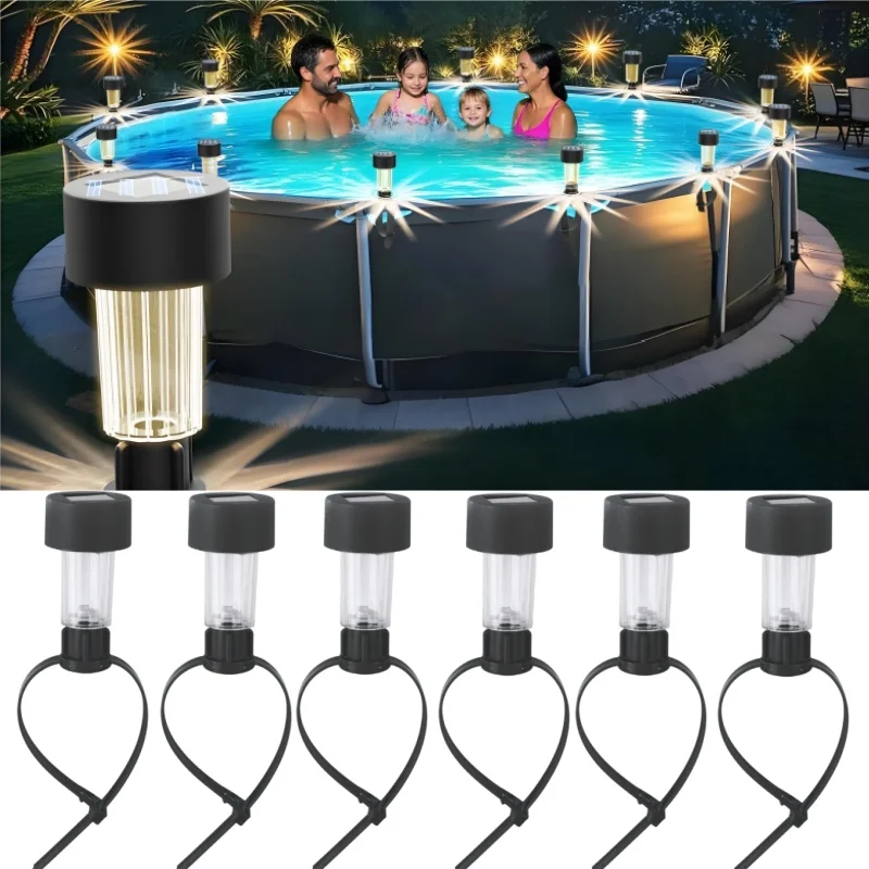 

Водонепроницаемый уличный солнечный пейзаж, освещение для бассейна, светодиодный солнечный светильник для газона, дорожка, освещение для бассейна для сада, патио