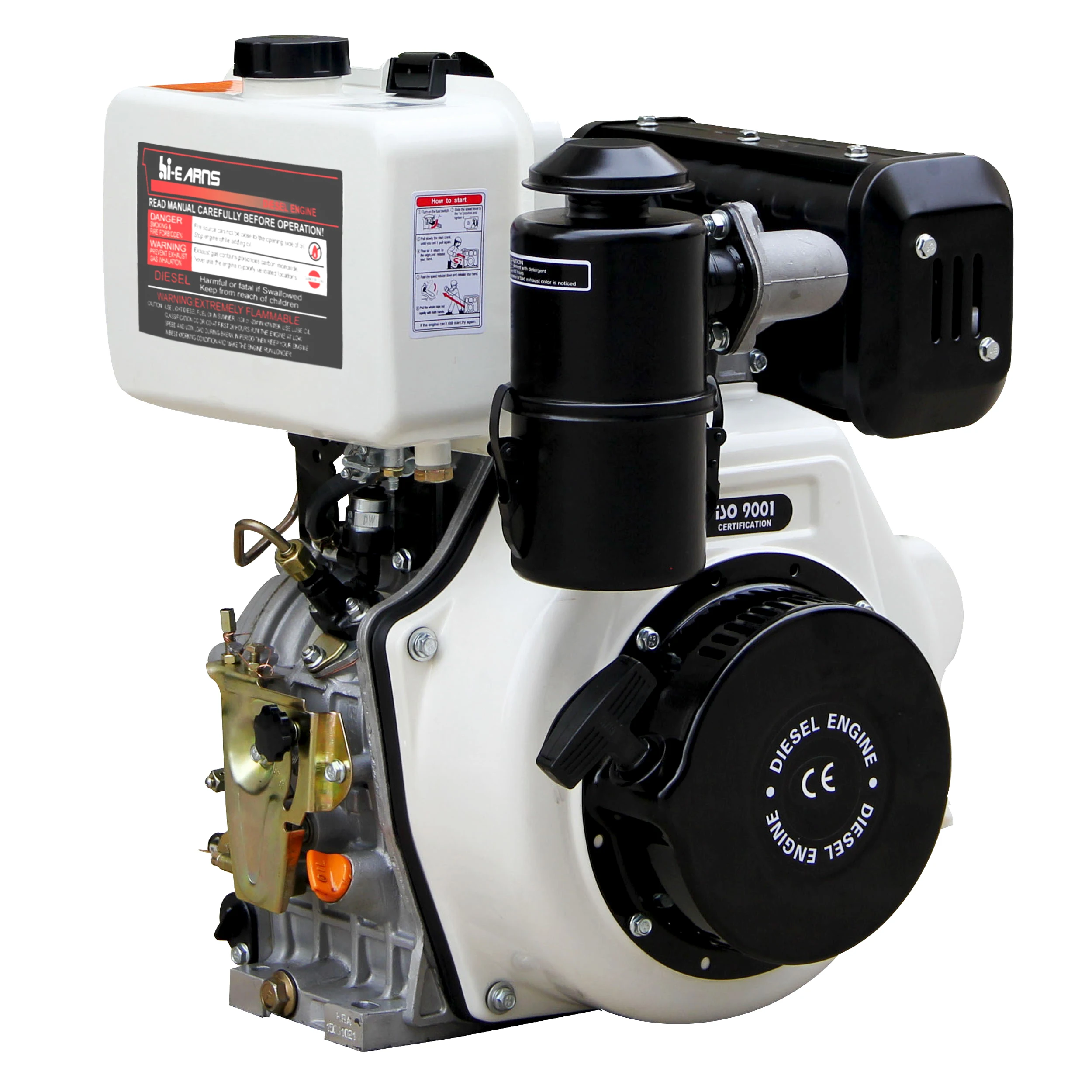 

High Quality Euro V Standard Air Cooled Diesel Engine 12hp HR188f Italian Style Model Machinery Engines