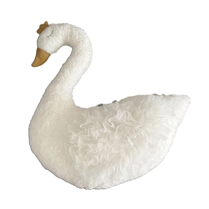 Newborn Baby Photoshoot Props Posing Pillows Swan Shape Cushion Pad for Infant Baby Photography Props Accessories