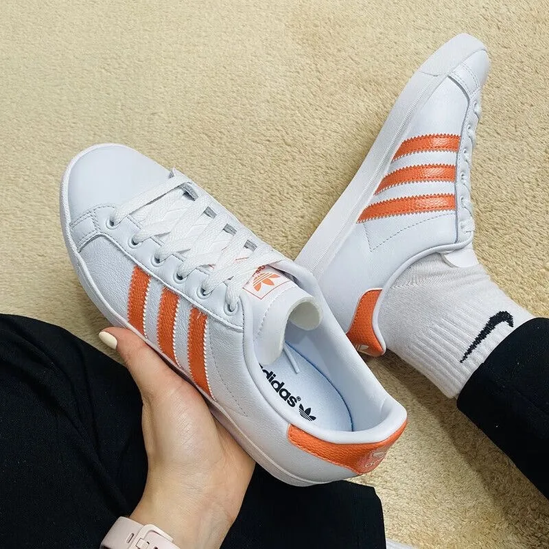 ADIDAS ORIGINALS COAST STAR W Obuwie damskie Obuwie codzienne najbardziej do dopasowania Oddychające białe buty Sportowe buty deskorolkowe