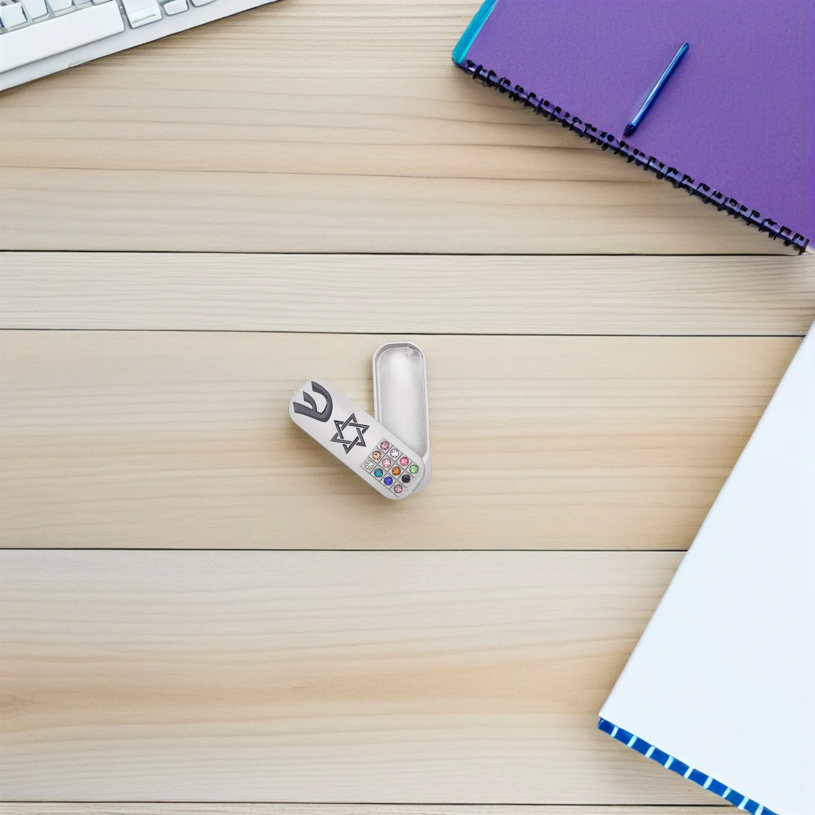 Bible Mezuzah Case For Doorway Traditional Jewish Home Blessing Scroll Holder Diy Installation Metal Wall Decor Religious Jewish