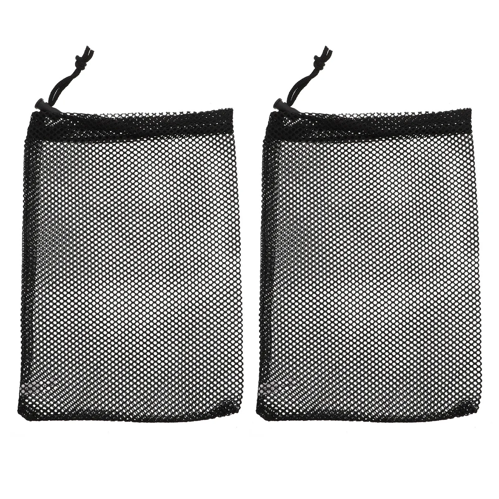 

2Pcs Golf Ball Storage Mesh Drawstring Bag Nylon Elastic Sports Ball Pouch Portable Travel Storage for Baseball Tennis Ping Pong