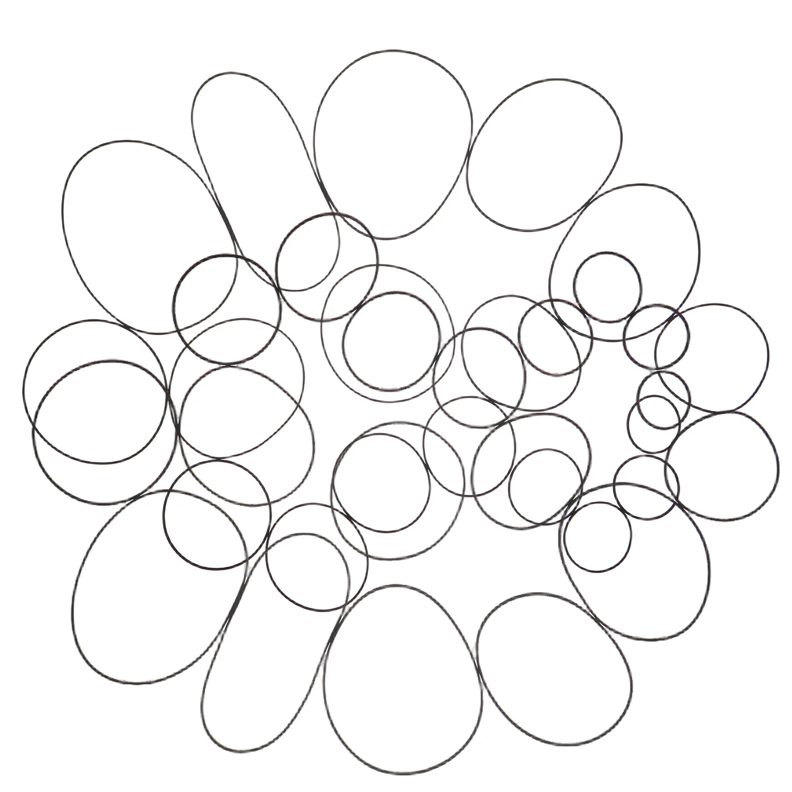 

50Pcs Cassette Tape Recorder Rubber Belts Repair Replacement for Tape Player Vcr Dvd Cd Drive Belt Maintenance