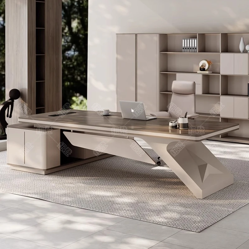 طاولة مكتبية حديثة راقية أنيقة ميسا بارا كومبيوتر بروكو دي عمل مكاتب غرفة مكتب على شكل حرف L أثاث غرفة المكتب #3