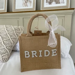 Bride Honeymoon Tote Beach Bag Bridal Shower Gift Bag for Bride To Be Gift Hen Wedding Decoration Bachelorette Party Supplies