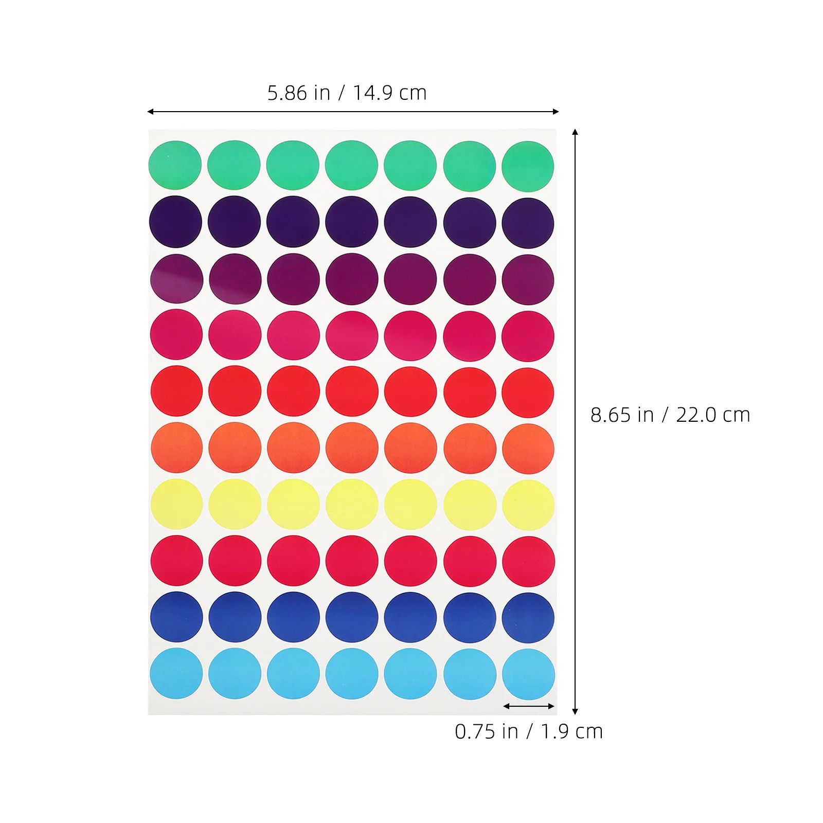 50pcs Colored Dot Stickers Round Adhesive Labels Mini Circle Stickers For Spice Jars Envelopes Coding Organization Blank Kraft