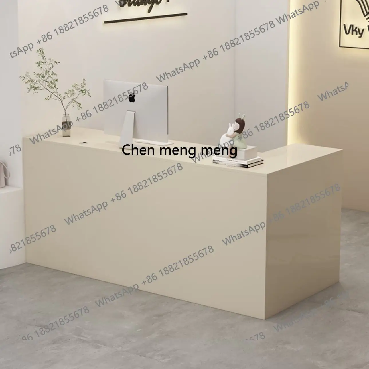 

X Checkout page Simple modern store Small commercial, beauty salon counter, reception desk