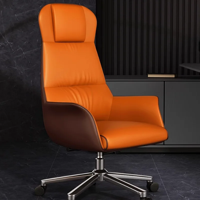 Backrest Wheels Office Chair Throne Nordic Arm Relaxing Office Chair Study Desk Ergonomic Mobile Silla Oficina Trendy Furniture