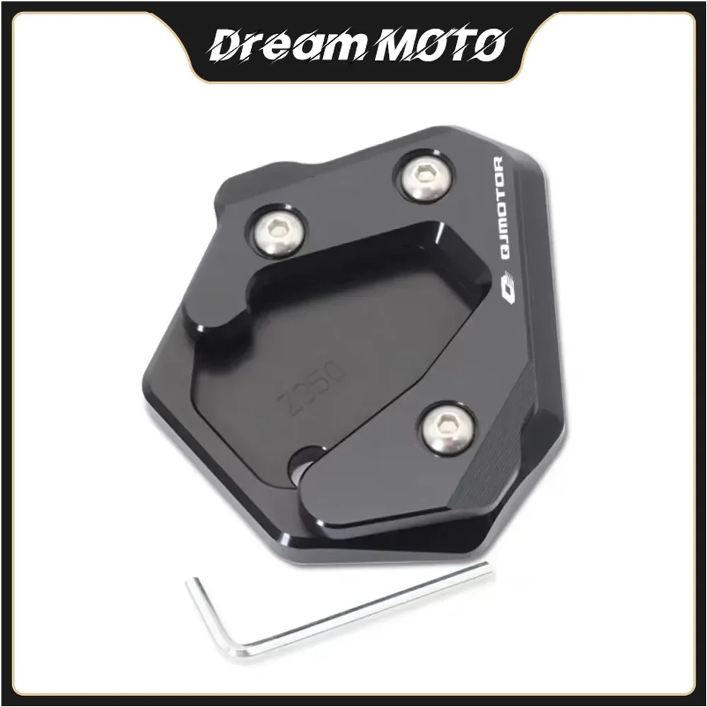 Perfect New For QJMOTOR QJ SRV550 SRV 550 550SRV Accessories Motorcycle Stand Extension Kickstand Foot Enlarger Pad