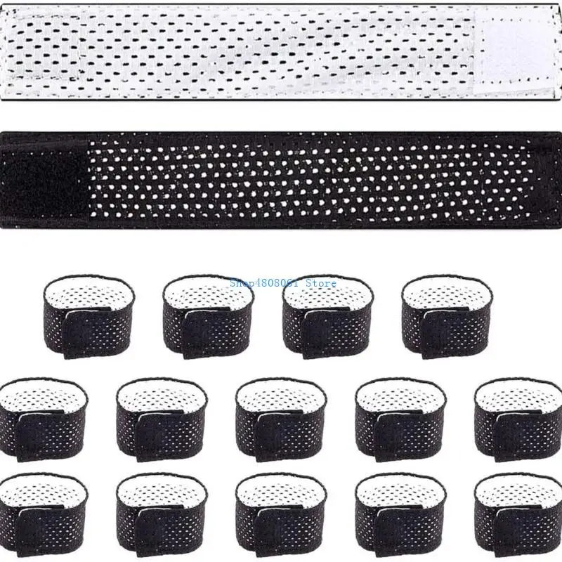 

T3LC 6/12pcs Breathable Polyester Mesh Sleeve Holder Sleeve Ties For Athletic Sports