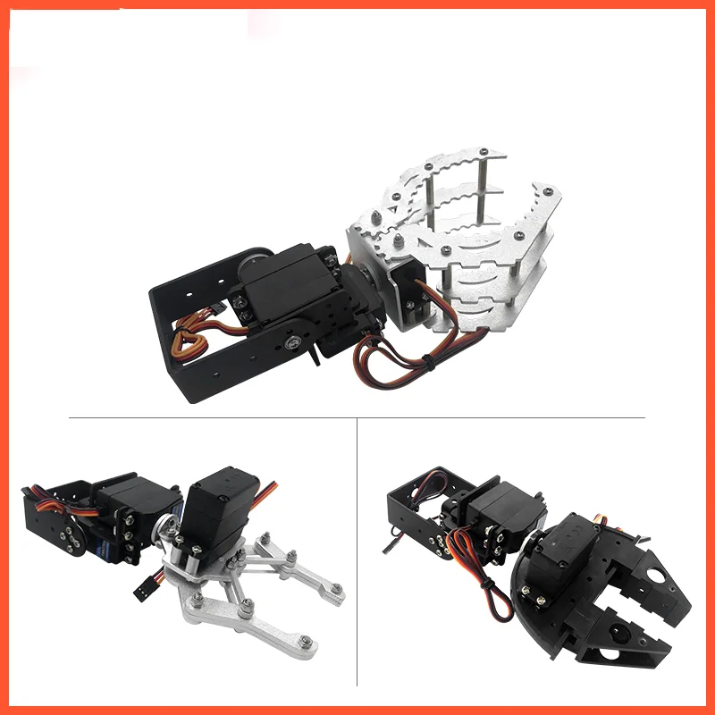 Original Factory Steering Gear Mount Bracket Manipulator Double Foot Robot Smart Car Accessories for Robot Arm Servo MG995/MG996