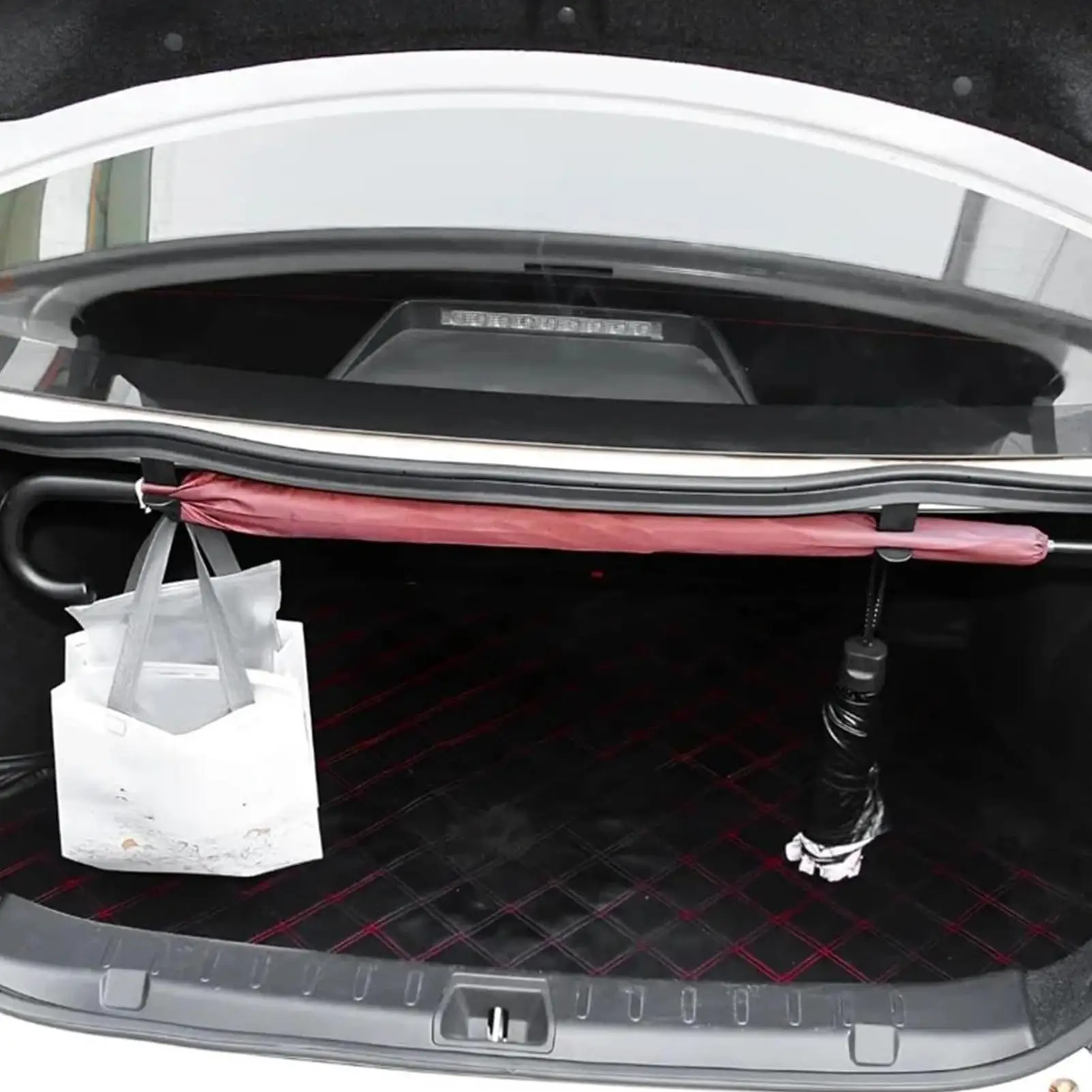 Car Umbrella Holder Headrest Organizer Stand Multifunctional Portable Umbrella Trunk Back Stand Adjustable Foldable Suspended