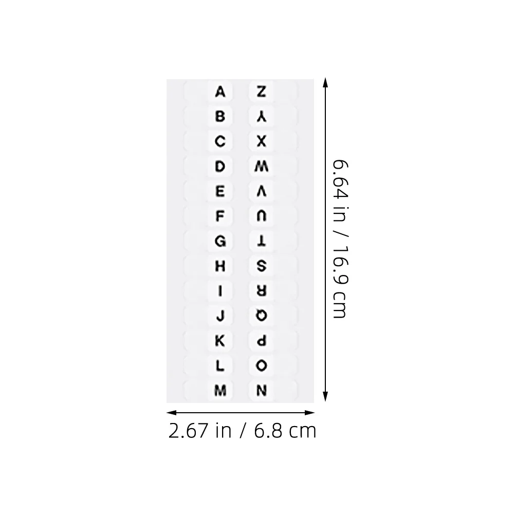 20 مجموعة من علامات تبويب الفهرس A-Z بيضاء ملونة من مادة PVC مقاومة للماء علامات الصفحة اللاصقة علامات تبويب الكتب الأبجدية لملفات المكاتب المدرسية المفكرة #4