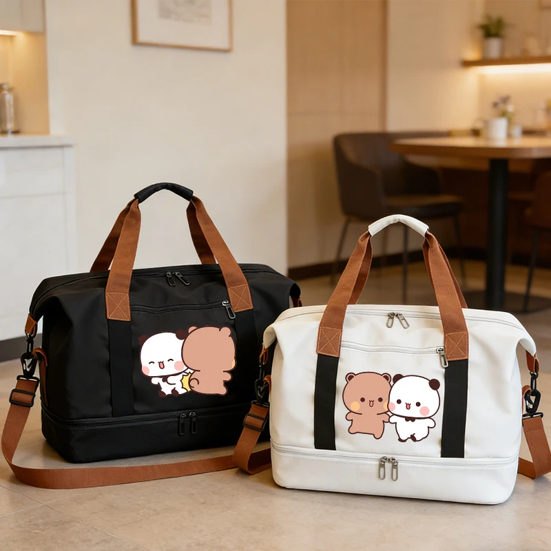 

Bubu Dudu Women Travel Bag Cartoon Cute Female Waterproof Gym Sport Bag Fitness Handbag Girl Storage Bag Shoulderbag Home Gift