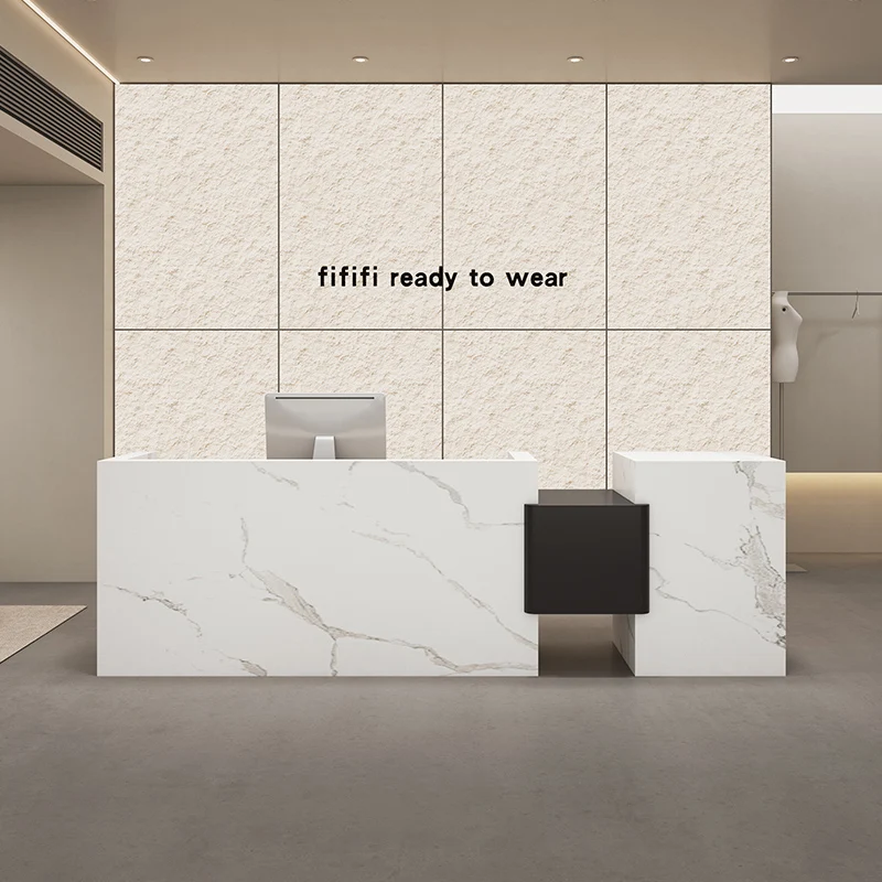 تخزين عميق مكتب الاستقبال مكتب الاستقبال أدراج صالون تجميل مكاتب الاستقبال الأعمال الحديثة أثاث الاستقبال Mostrador #5