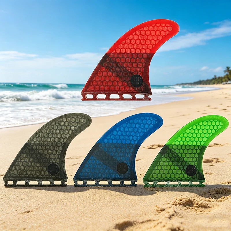 

UPSURF FUTURE Surfboard Fins G7 Thruster Fiberglass Honeycomb Single Tabs Surfing Board 3 Pcs/set Large Size Surf Fins Surfing