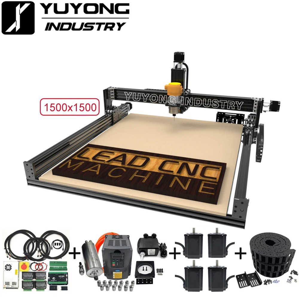 Black 1515 Lead CNC Full Kit 1500x1500mm + High Z Mod Bundle