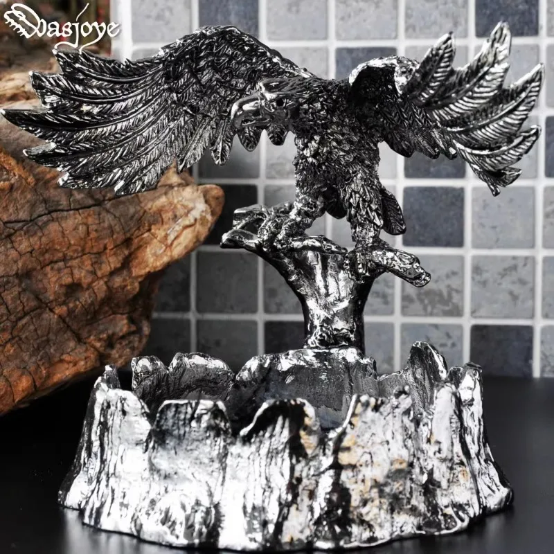 

Silver metal eagle personalized fashion creative decorative ashtray European retro home decoration gifts for men