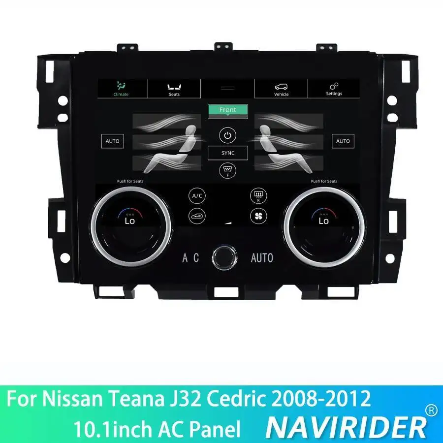 Climate Control Touch Screen For Nissan Teana J32 Cedric 2008-2012 Carplay AC Control Board Navi 10.1Inch Air Condition Panel